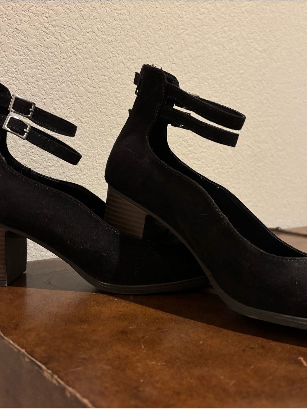 Fall Black Suede Heel